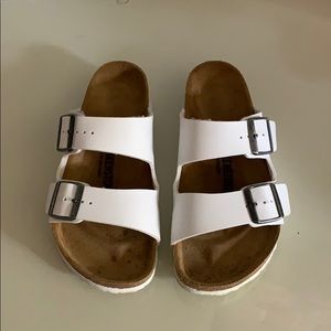 White Arizona Birkenstock